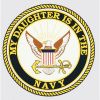 Decal-My daughter Navy